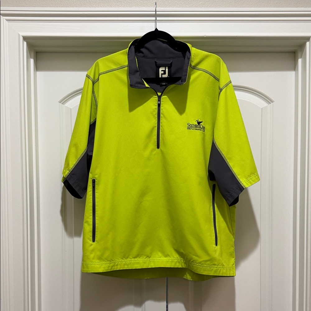 FootJoy Lime Green and Black Lightweight Jacket